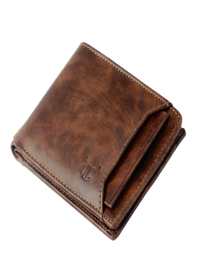 Highlark Faux Leather Wallet for Men I Slim & Compact Wallet I Credit/Debit Card Slots I 2 Currency compartments I 2 Secret compartments - Image 1